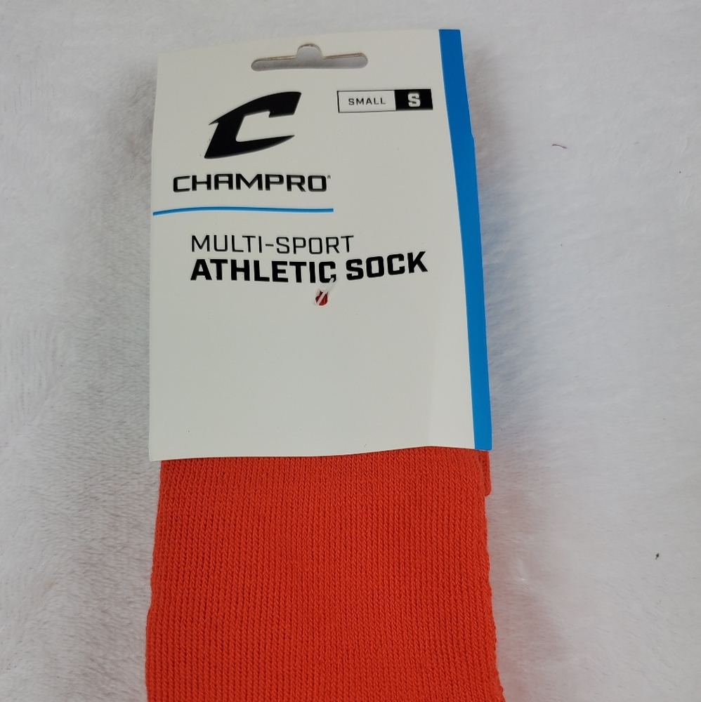 Champro multi-sport athletic sock orange small